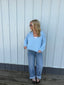 Emma Drop Shoulder V-Neck Sweater 110 Tops- Ella Chic BoutiqueLE LIS