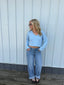 Emma Drop Shoulder V-Neck Sweater 110 Tops- Ella Chic BoutiqueLE LIS