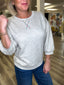 Everyday Ease Casual Sweatshirt Top in Gray 130 Sweaters- Ella Chic BoutiqueJodifl
