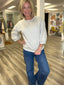 Everyday Ease Casual Sweatshirt Top in Gray 130 Sweaters- Ella Chic BoutiqueJodifl
