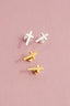Flat Back Screw On Gold Cross Earrings in Stainless Steel 210 jewelry- Ella Chic BoutiqueJOSSLYN by wall to wall