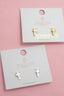Flat Back Screw On Gold Cross Earrings in Stainless Steel 210 jewelry- Ella Chic BoutiqueJOSSLYN by wall to wall