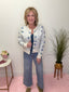 Floral Button Front Coquette Style Cardigan Sweater 130 Sweaters - Ella Chic Boutique