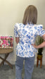 Floral Printed Bubble Sleeve Top 110 Tops - Ella Chic Boutique