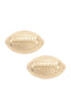 Football Stud Earrings in Shiny Gold Jewelry- Ella Chic BoutiqueCanvas Style