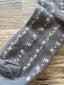 Free to Be Frilly Lace Floral Socks - Gray 220 Accessories - Ella Chic Boutique