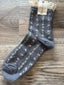 Free to Be Frilly Lace Floral Socks - Gray 220 Accessories - Ella Chic Boutique