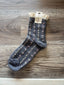 Free to Be Frilly Lace Floral Socks - Gray