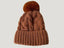 Fuzzy Knitted Pom Beanie Hats - LIGHT BROWN