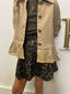 Girls Ruffle Hem Jacket in Tan 240 Kids Clothing - Ella Chic Boutique