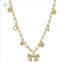 Gold Bow Charm Necklace