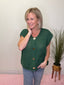 Gold Button Knit Sweater Vest in Dark Green 130 Sweaters- Ella Chic BoutiqueZenana