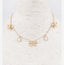 Gold Chain with Pearl and Gold Bow Charm Necklace