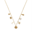 Gold Chain with Seashell Charms 16"-18" Necklace