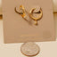 Gold Dipped Cz Charm Hinge Hoop Earrings 210 jewelry - Ella Chic BoutiqueAnarchy Street