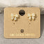 Gold Dipped Cz Pave Bow Ribbon Stud Earrings 210 jewelry - Ella Chic BoutiqueAnarchy Street