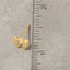 Gold Dipped Cz Pave Bow Ribbon Stud Earrings 210 jewelry - Ella Chic BoutiqueAnarchy Street