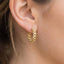 Gold Dipped Dainty Chain Hoop Earrings 210 jewelry - Ella Chic BoutiqueAnarchy Street