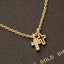 Gold Dipped Dainty Cross Pendant Necklace 210 jewelry - Ella Chic BoutiqueAnarchy Street