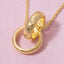 Gold Dipped Knotted Hoops Pendant Necklace 210 jewelry - Ella Chic BoutiqueAnarchy Street