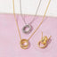 Gold Dipped Knotted Hoops Pendant Necklace 210 jewelry - Ella Chic BoutiqueAnarchy Street