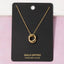 Gold Dipped Knotted Hoops Pendant Necklace 210 jewelry - Ella Chic BoutiqueAnarchy Street
