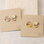 Gold Dipped Mini Pearl Studs Twisted Hoop Earrings 210 jewelry - Ella Chic BoutiqueAnarchy Street