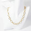 Gold Dipped Oval Link Chain Necklace