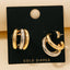 Gold Dipped Two Tone Layered Tube Hoop Earrings 210 jewelry - Ella Chic BoutiqueAnarchy Street