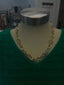 Gold Link Chain with Silver Knotted Accents Necklace