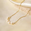 Gold Pearl Necklace in 18K Gold 210 jewelry- Ella Chic BoutiqueJOSSLYN by wall to wall