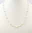 Delicate Pearl Chain Necklace in Gold