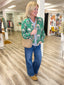 Green With Envy Floral Blouse 110 Tops- Ella Chic BoutiqueJodifl