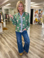 Green With Envy Floral Blouse 110 Tops- Ella Chic BoutiqueJodifl