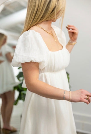 Guess We're Graduating White Dress 150 Dresses & Jumpsuits - Ella Chic BoutiquePapermoon