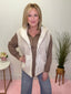 Half Zip Collared Long Sleeve Top in Mocha 110 Tops - Ella Chic Boutique