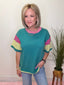 Here for the Summer Mineral Washed T-shirt Top 110 Tops - Ella Chic BoutiqueAnniewear