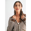 Herringbone Knit Cardigan in Brown 130 Sweaters - Ella Chic Boutique