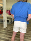 High Rise Distressed Denim Shorts in Soy Latte 180 Shorts & Skirts- Ella Chic BoutiqueLa Miel