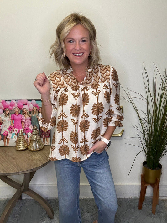 Hint of Blue Open Collar Top 140 Jackets - Ella Chic Boutique