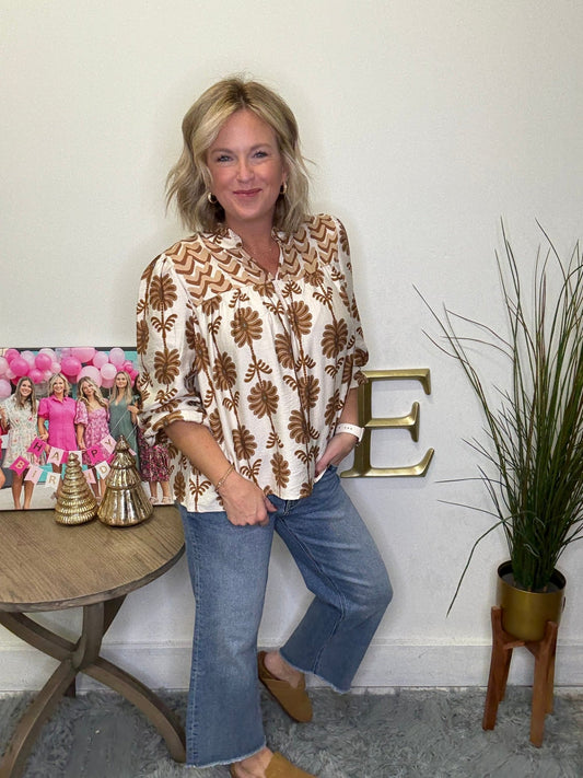 Hint of Blue Open Collar Top 140 Jackets - Ella Chic Boutique