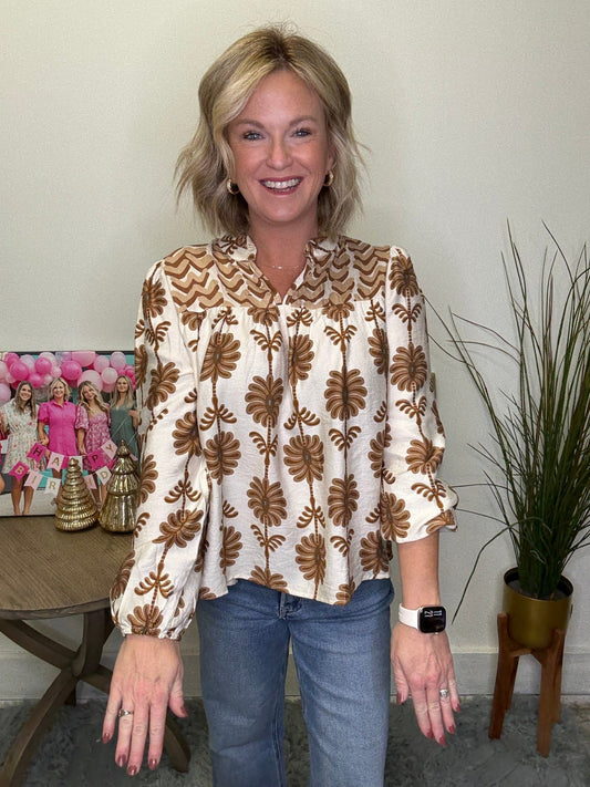 Hint of Blue Open Collar Top 140 Jackets - Ella Chic Boutique