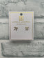 Holiday Bow Gold Earrings
