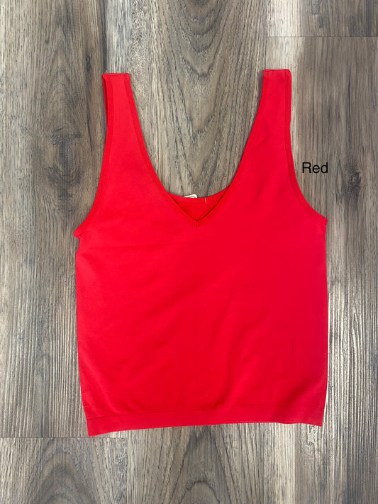 Oh So Soft Stretchy Reversible Cropped Tank Top Yelete NikiBiki  - Ella Chic Boutique