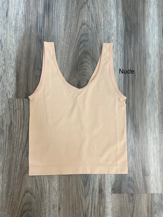 Oh So Soft Stretchy Reversible Cropped Tank Top Yelete NikiBiki  - Ella Chic Boutique