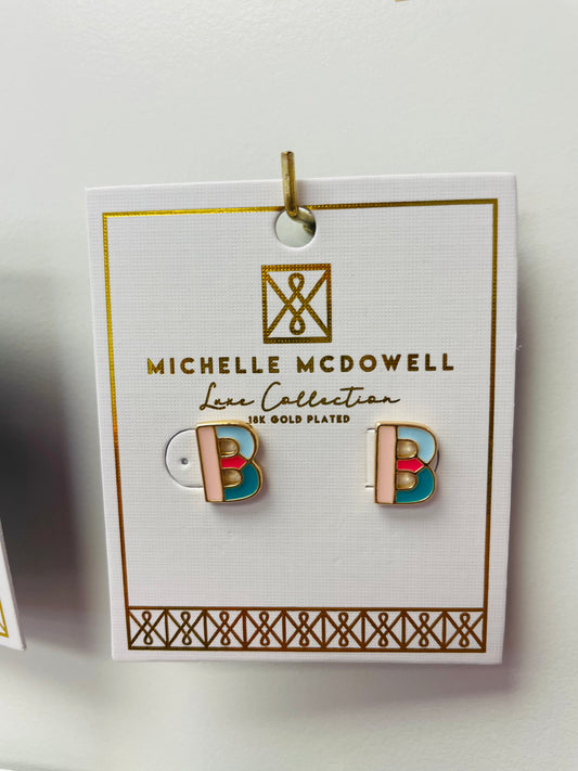 Luxe Initial Earrings - Ella Chic Boutique