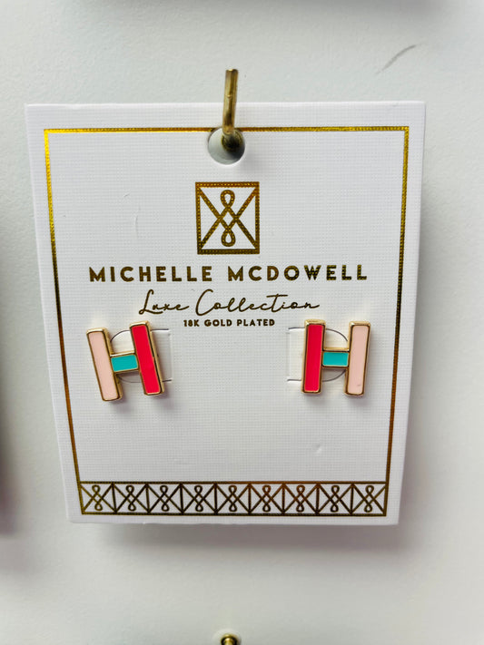Luxe Initial Earrings - Ella Chic Boutique