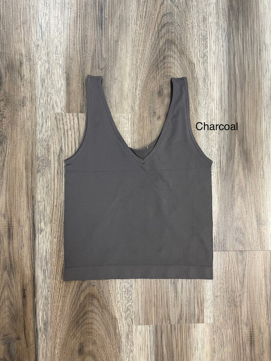 Oh So Soft Stretchy Reversible Cropped Tank Top Yelete NikiBiki  - Ella Chic Boutique