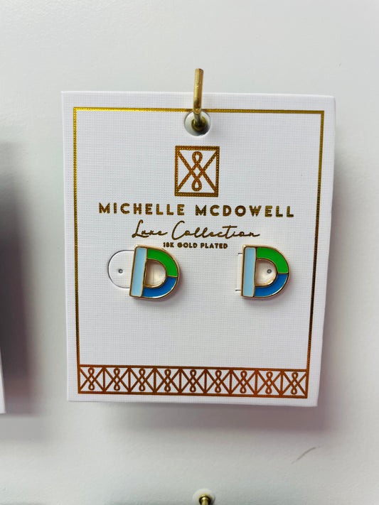 Luxe Initial Earrings - Ella Chic Boutique