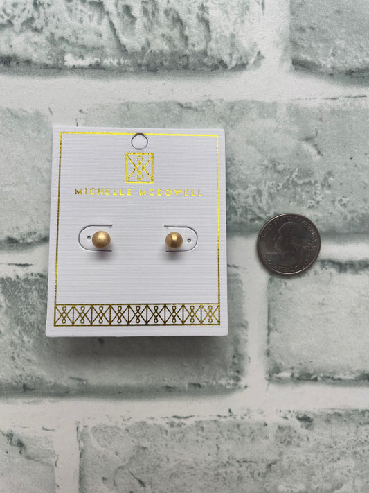 Step It Up Brushed Gold Earrings - Ella Chic Boutique